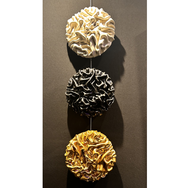 Clay Art Taupe, Black & Gold